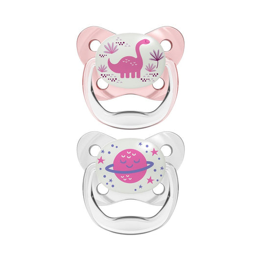 Dr. Brown’s™ PreVent™ Contoured Glow in the-Dark Pacifiers-Stage2-2 Count