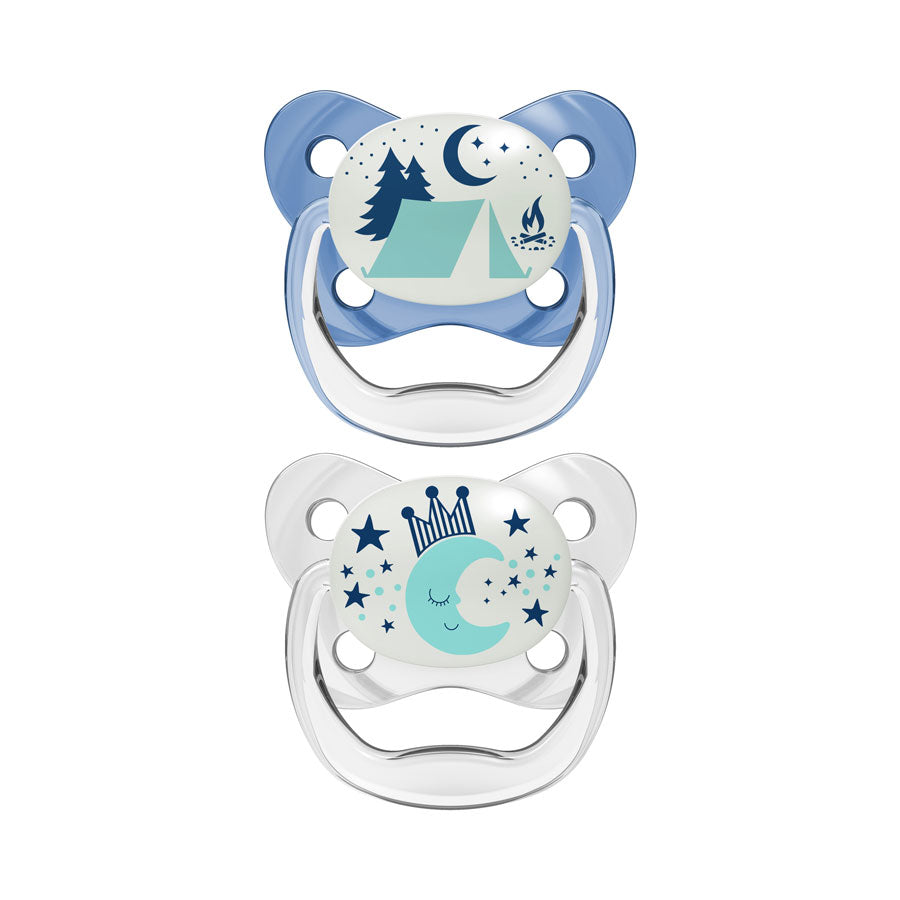 Dr. Brown’s™ PreVent™ Contoured Glow in the-Dark Pacifiers-Stage2-2 Count