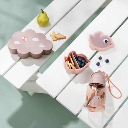 Done by Deer-Lunch & snack box w/straw bottle - Playground - Powder