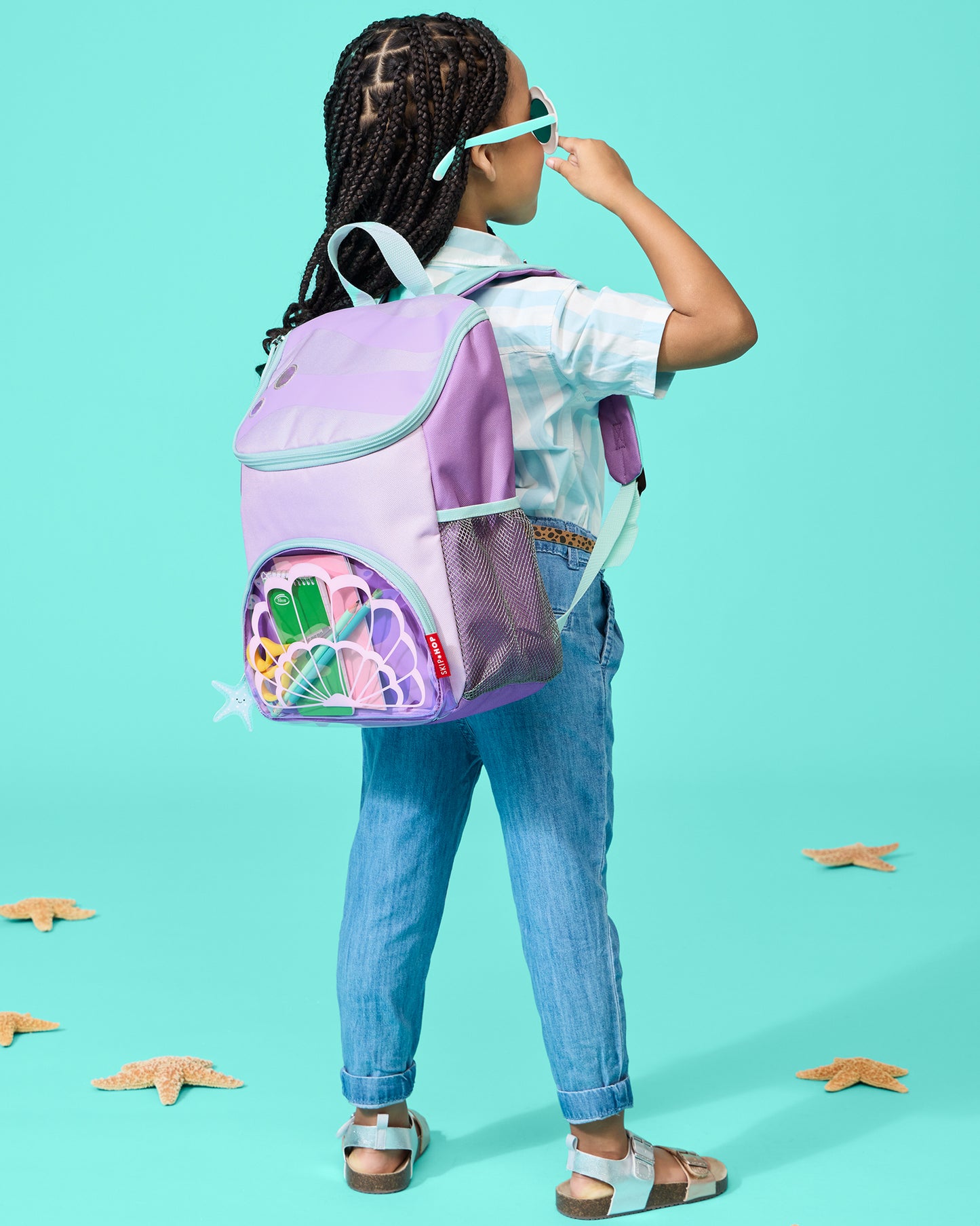 Skip Hop-Spark Style Big Backpack-Seashell