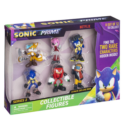 Sonic - Figures Deluxe Box w/ 2 Rare Hidden Characters - 8pcs