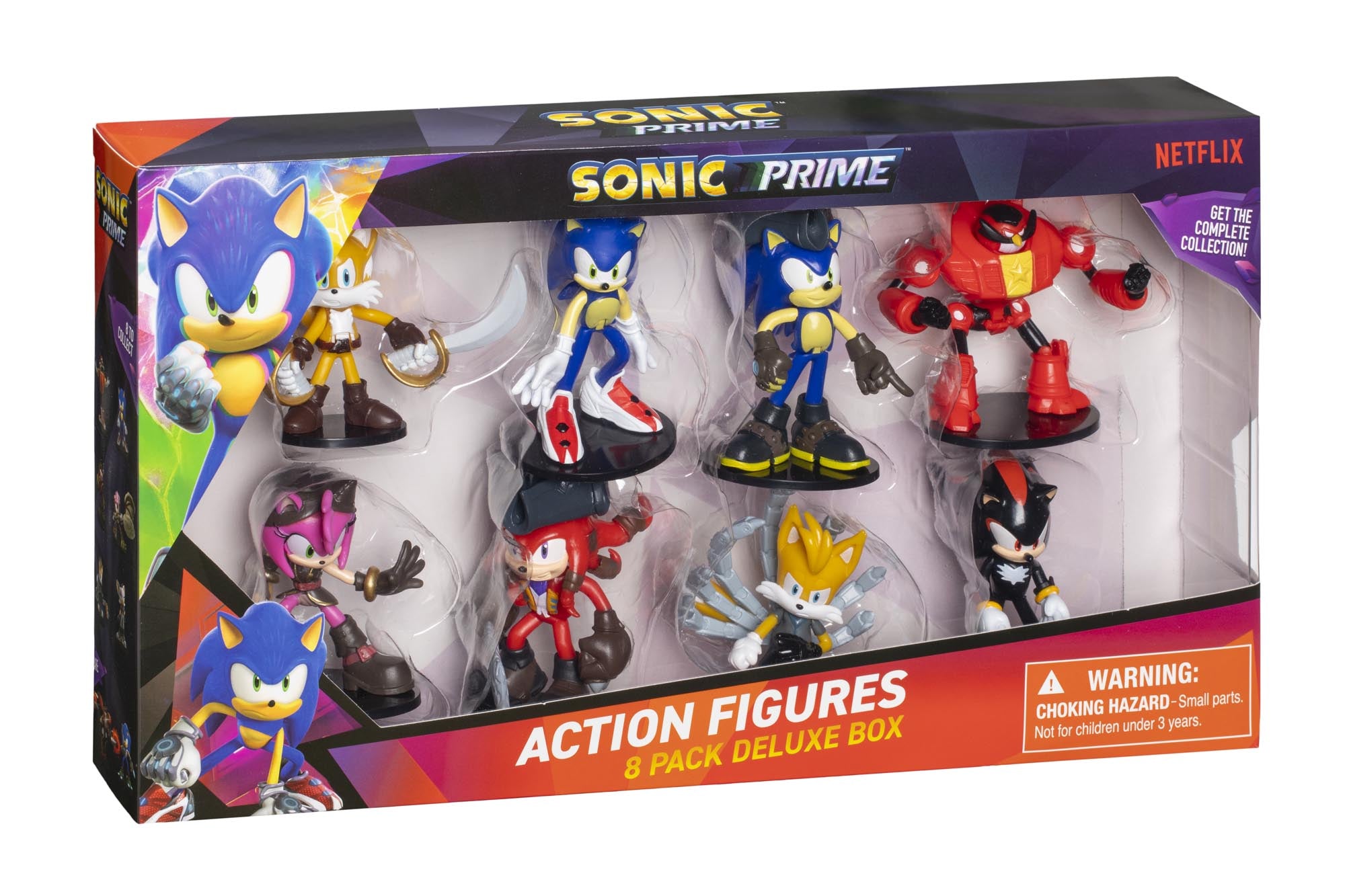 Sonic - Articulated Action Figures Deluxe Box - 8pcs – Little Wings