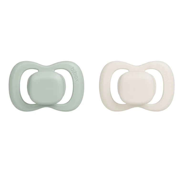 Bbox -Pacifier Silicone 1 Twin Pack -Sage/Vanilla