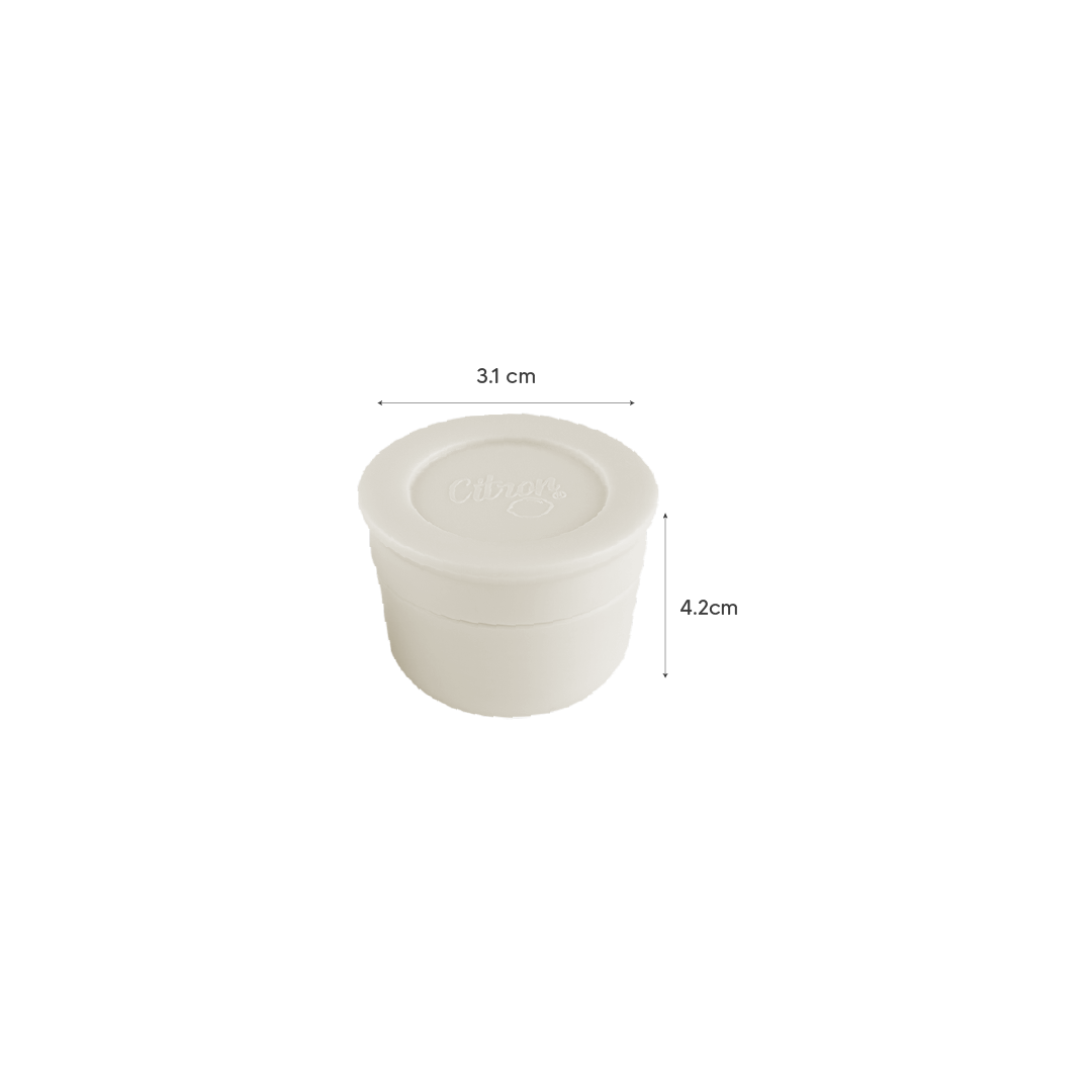 Citron-Mini Sauce Containers-Brick/Beige