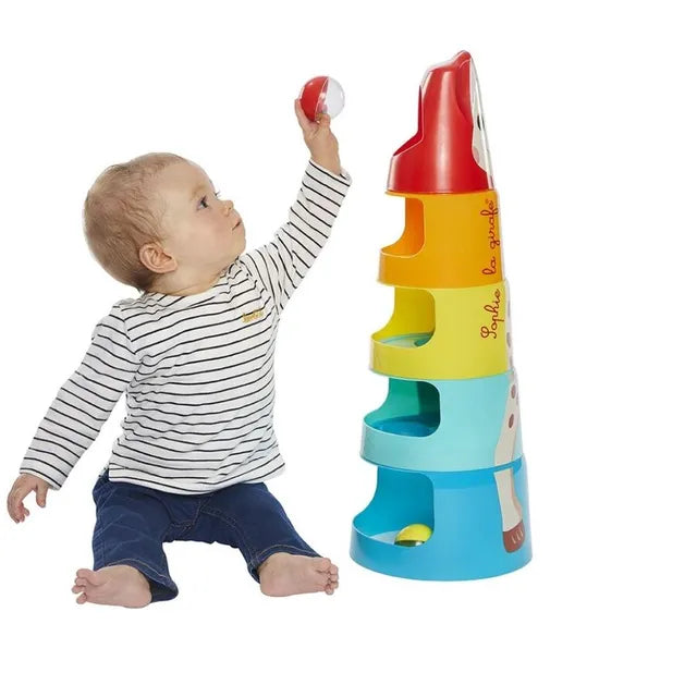Sophie La Girafe -Fresh Touch The Giant Sophie Tower Stacking Toy
