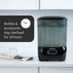 Baby Brezza One Step Baby Bottle Sterilizer and Dryer Advanced-Premium Black