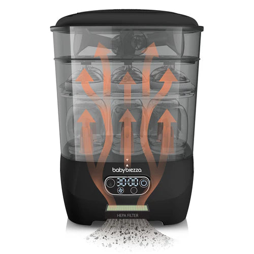 Baby Brezza One Step Baby Bottle Sterilizer and Dryer Advanced-Premium Black