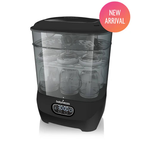 Baby Brezza One Step Baby Bottle Sterilizer and Dryer Advanced-Premium Black