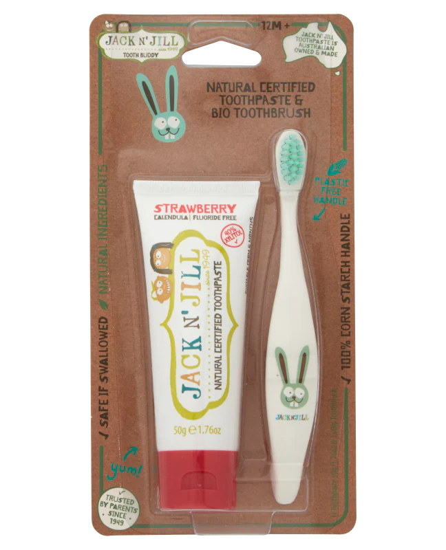 Jack N' Jill Tooth Buddy Strawberry & Bunny