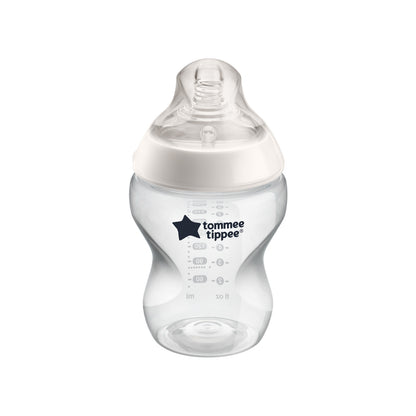 Tommee Tippee Closer to Nature Feeding Bottle, 260ml x 1  - Clear