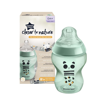 Tommee Tippee Closer to Nature Feeding Bottle, 260ml x 1 - Boy