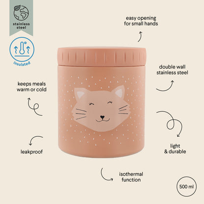 Insulated Food Jar (500ml) - Mrs. Cat