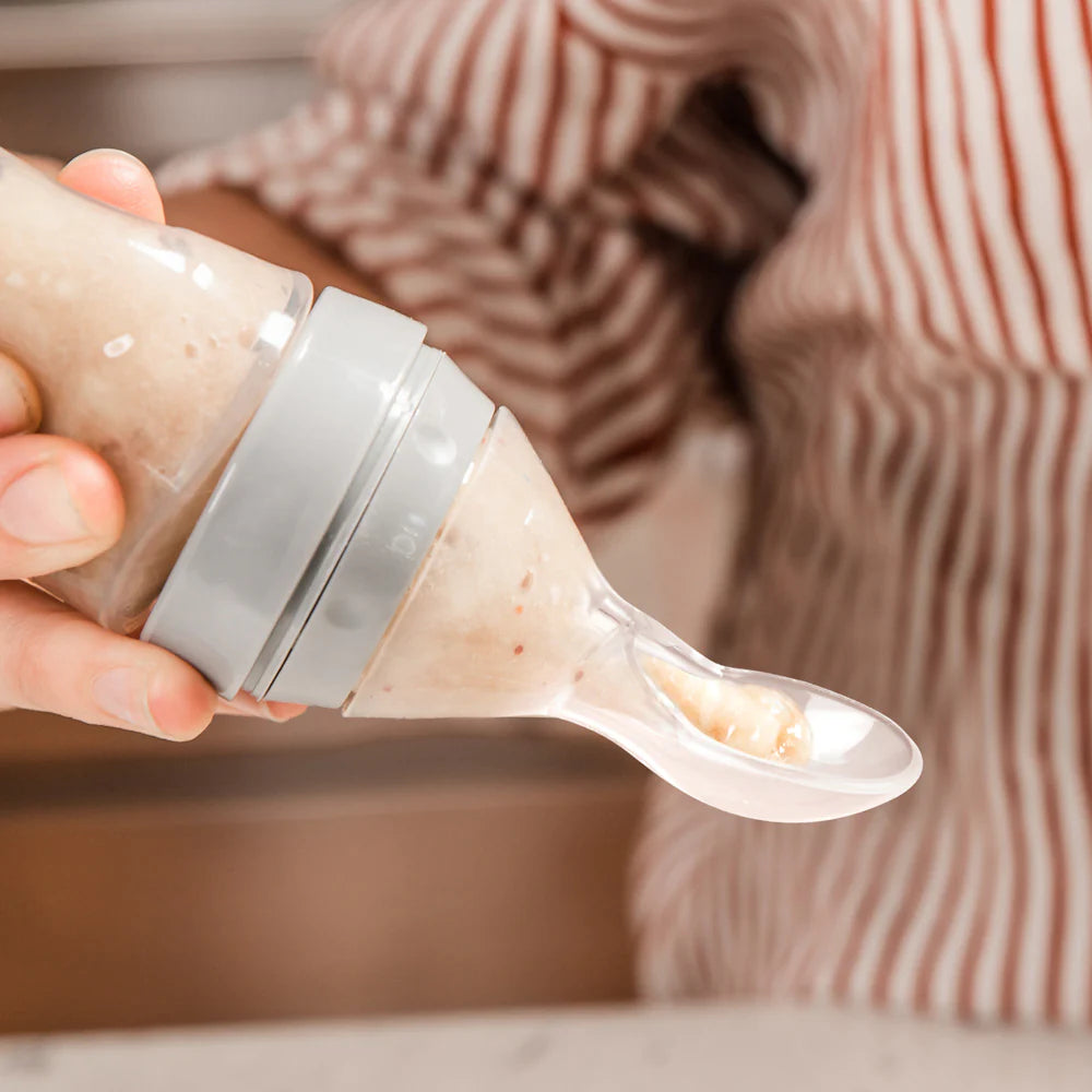 Haakaa - Baby Food Dispensing Spoon-Peach