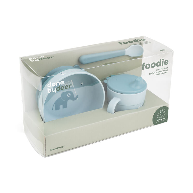 Done by Deer-Foodie first meal set w/suction - Elphee - Blue