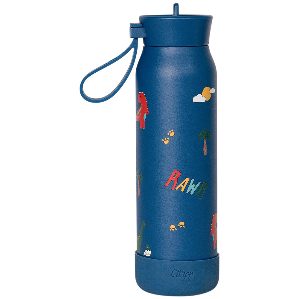 Citron Stainless Steel Water Bottle 350ml - Dino
