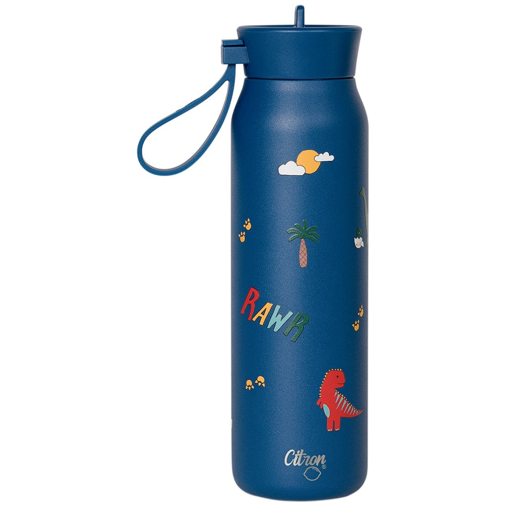 Citron Stainless Steel Water Bottle 350ml - Dino