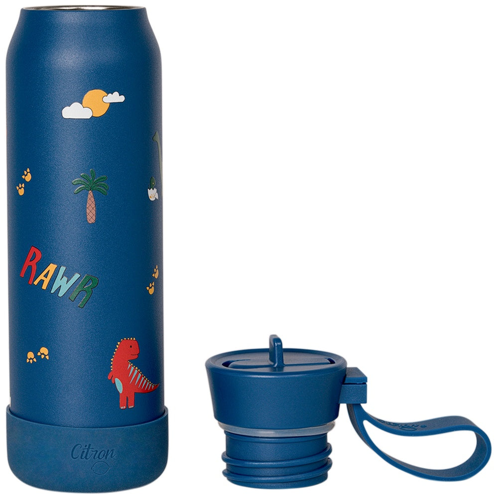 Citron Stainless Steel Water Bottle 350ml - Dino