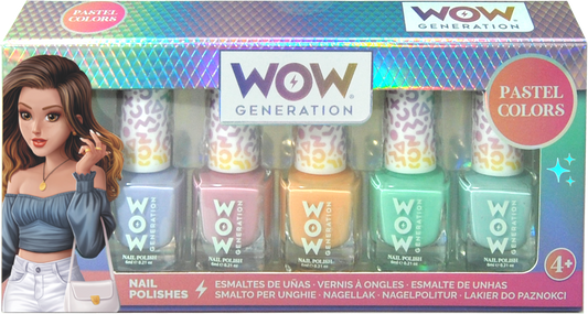 Nail Polish Pack of 5 Bottles-WOW Generation