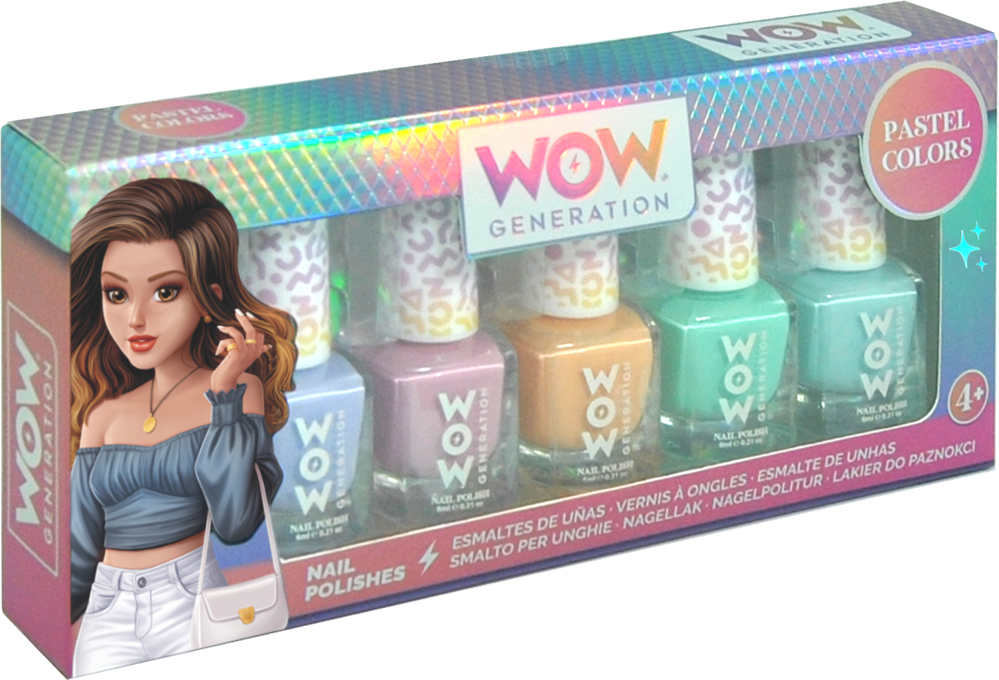 Nail Polish Pack of 5 Bottles-WOW Generation