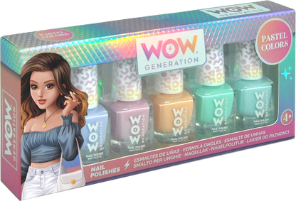 Nail Polish Pack of 5 Bottles-WOW Generation