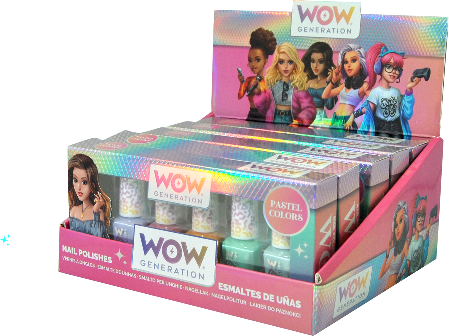 Nail Polish Pack of 5 Bottles-WOW Generation