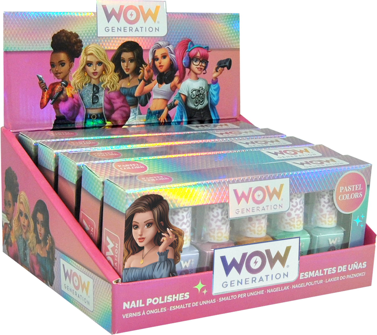 Nail Polish Pack of 5 Bottles-WOW Generation