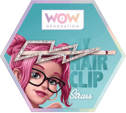 Glitter Hair Pins with Message-Wow Generation