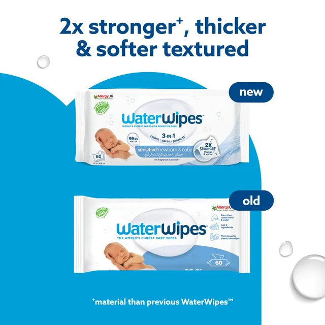 WaterWipes Pure Baby Wipes – 60 Wipes Pack