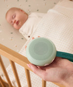 Sage Drift Away machine beside sleeping baby