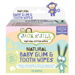 Natural Baby Gum & Tooth Wipes - 25 Pack