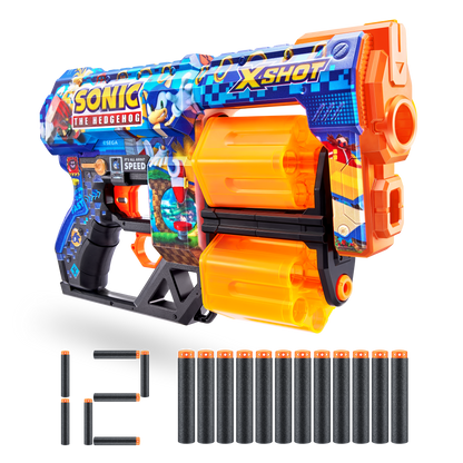 X-Shot Skins Dread Sonic (12 Darts) -Mega Sonic