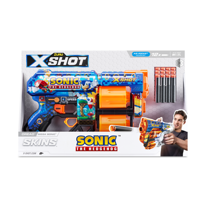 X-Shot Skins Dread Sonic (12 Darts) -Mega Sonic