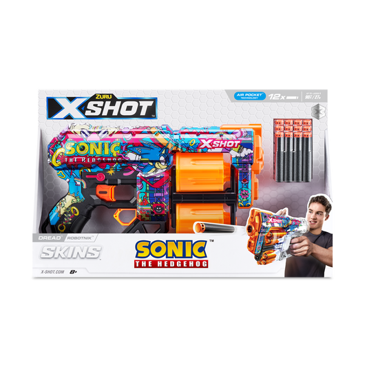 X-Shot Skins Dread Sonic (12 Darts)-Robotnik