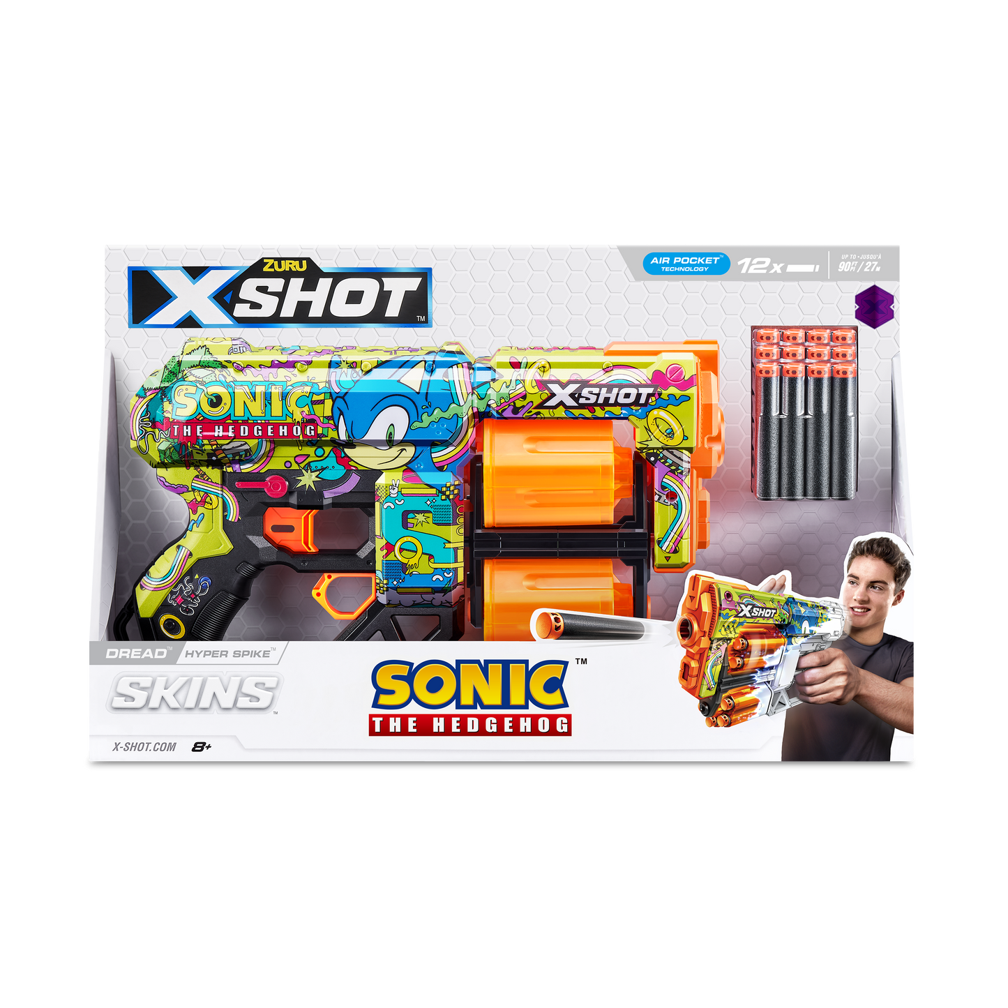 X-Shot Skins Dread Sonic (12 Darts)-Hyper Strike