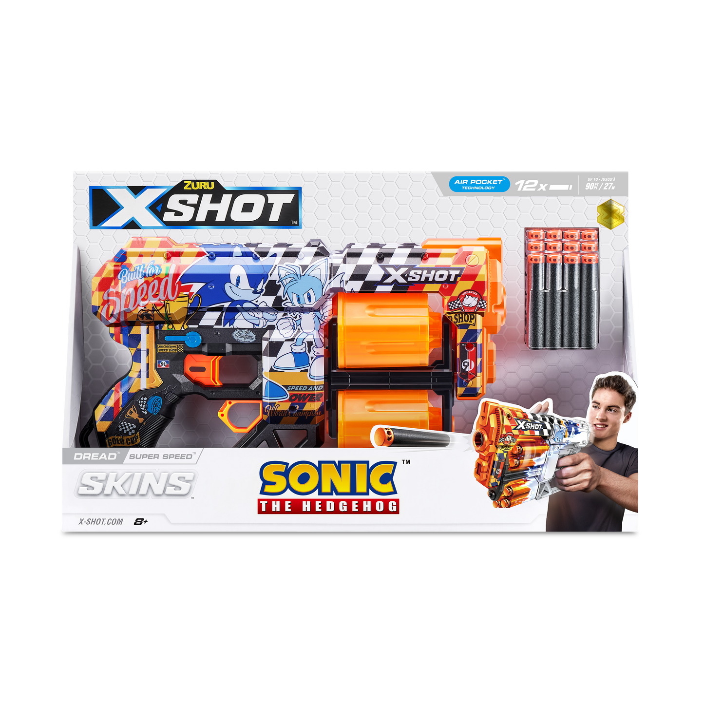 X-Shot Skins Dread Sonic (12 Darts)-Super Speed