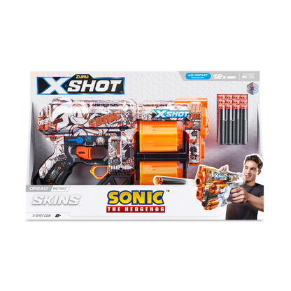 X-Shot Skins Dread Sonic (12 Darts)-Retro