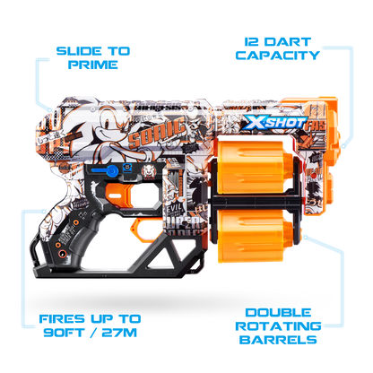 X-Shot Skins Dread Sonic (12 Darts)-Retro