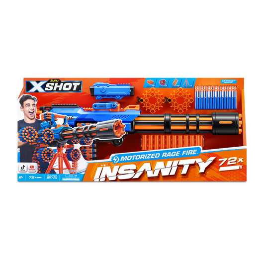 X-Shot Insanity Motorized Age Fire Gatling Gun w/ Tripod