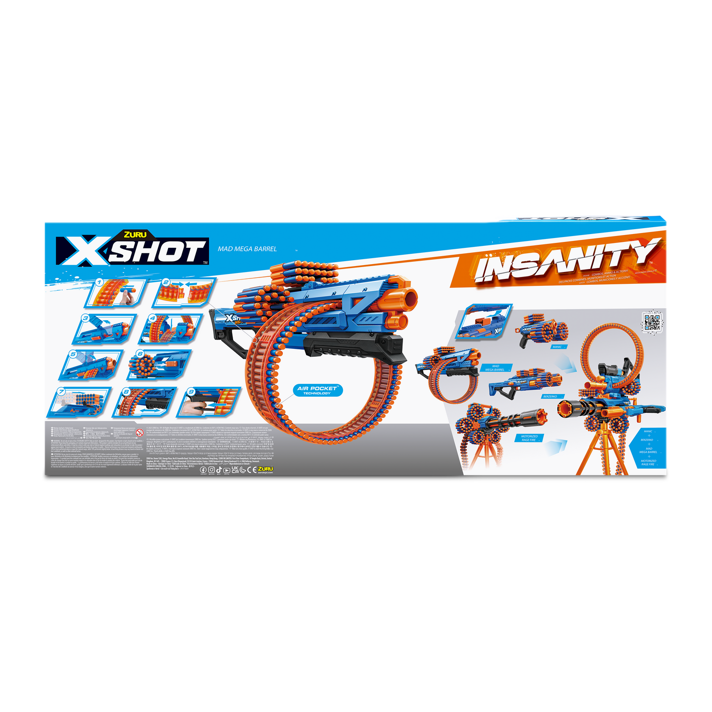 X-Shot Insanity Mad Mega Barrel