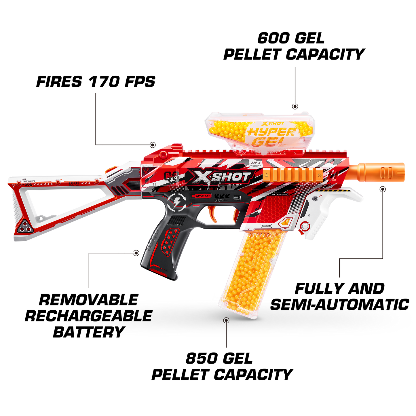 X-Shot Hyper Gel Medium Blaster (10,000Gellets)