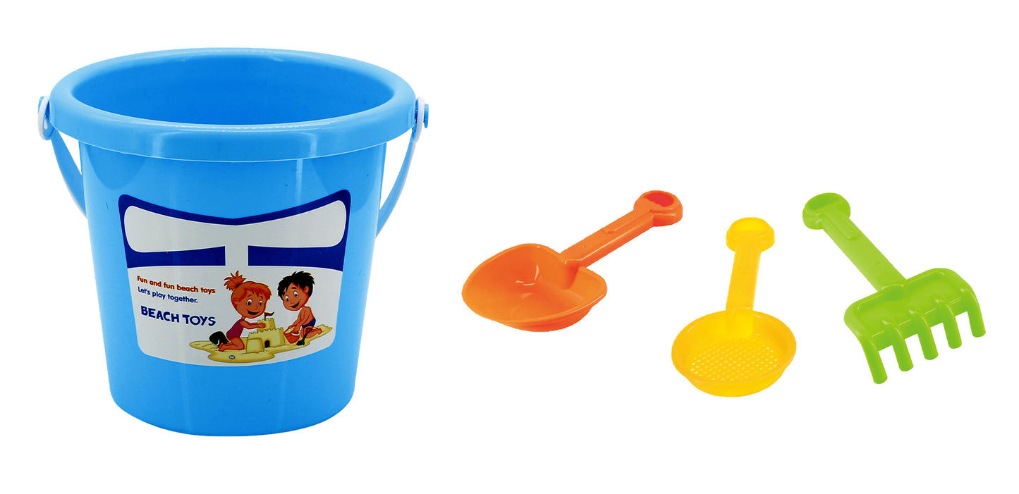Summerz 4-Piece Mini Beach Bucket Set