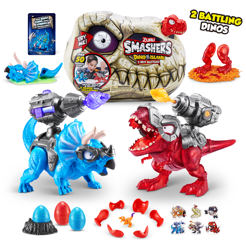 Smashers Dino Island T-Rex Battle Playset (Large) (S1)