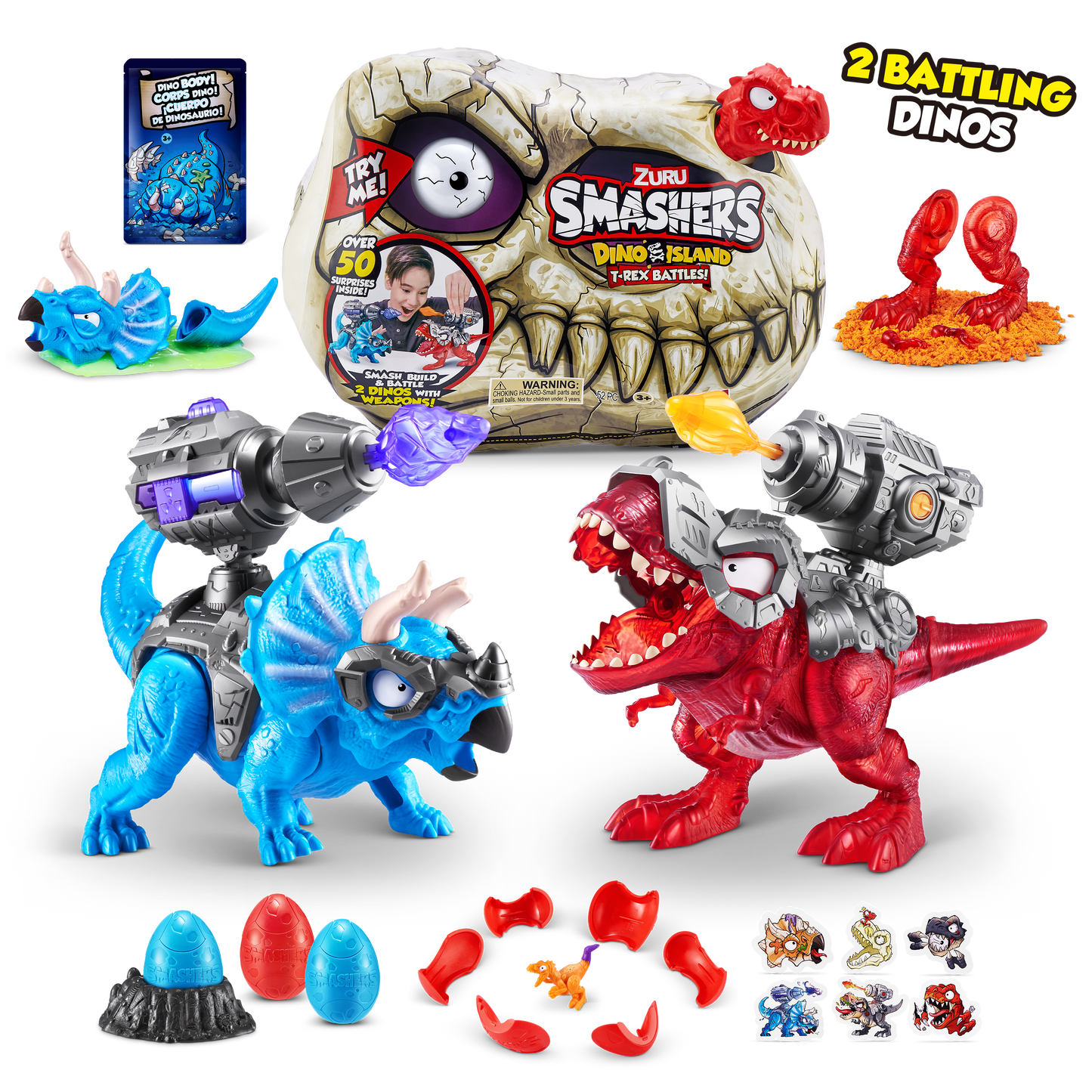 Smashers Dino Island T-Rex Battle Playset (Large) (S1)