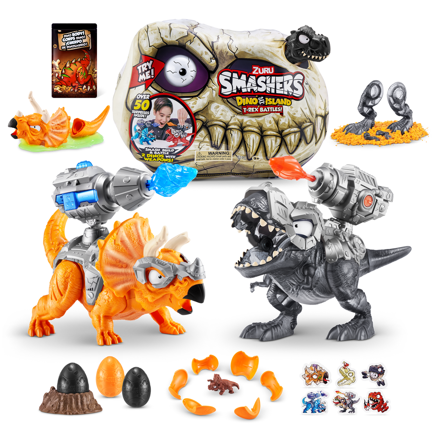 Smashers Dino Island T-Rex Battle Playset (Large) (S1)