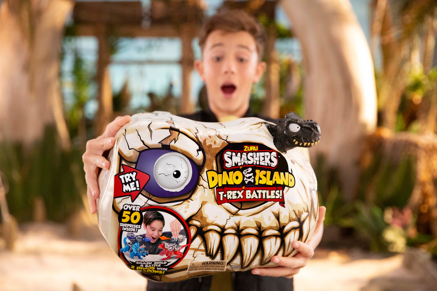 Smashers Dino Island T-Rex Battle Playset (Large) (S1)