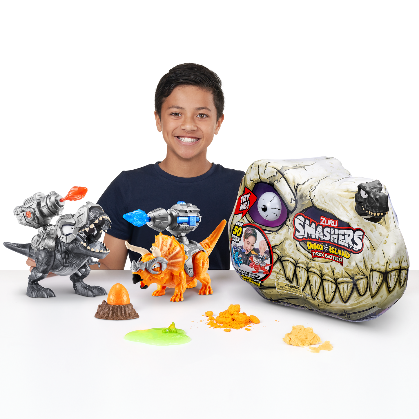 Smashers Dino Island T-Rex Battle Playset (Large) (S1)