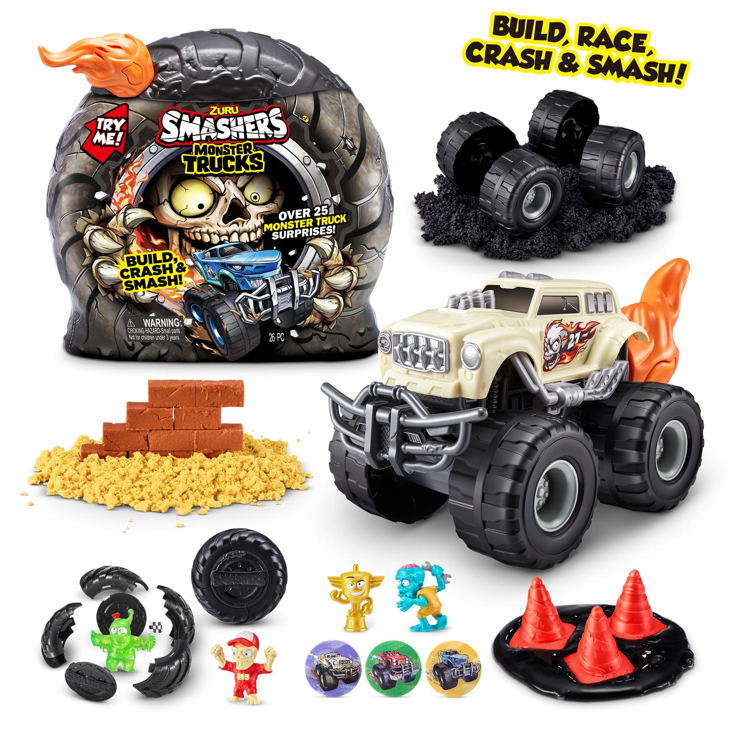 Smashers Monster Truck Surprise Playset (S1)
