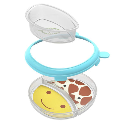 SkipHop-Zoo Smart Serve Plate & Bowl Set-Giraffe