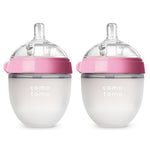 Comotomo - Natural Feel Baby Bottle 150ml - 2 Pack - Pink