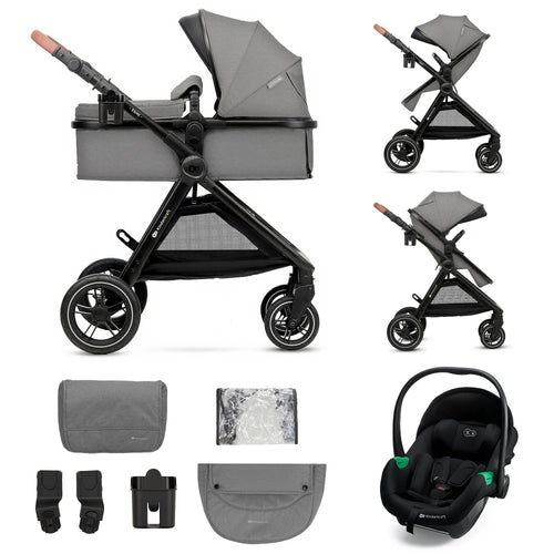 Kinderkraft - 3-In-1 Esme Pro Travel System - Moonlight Grey